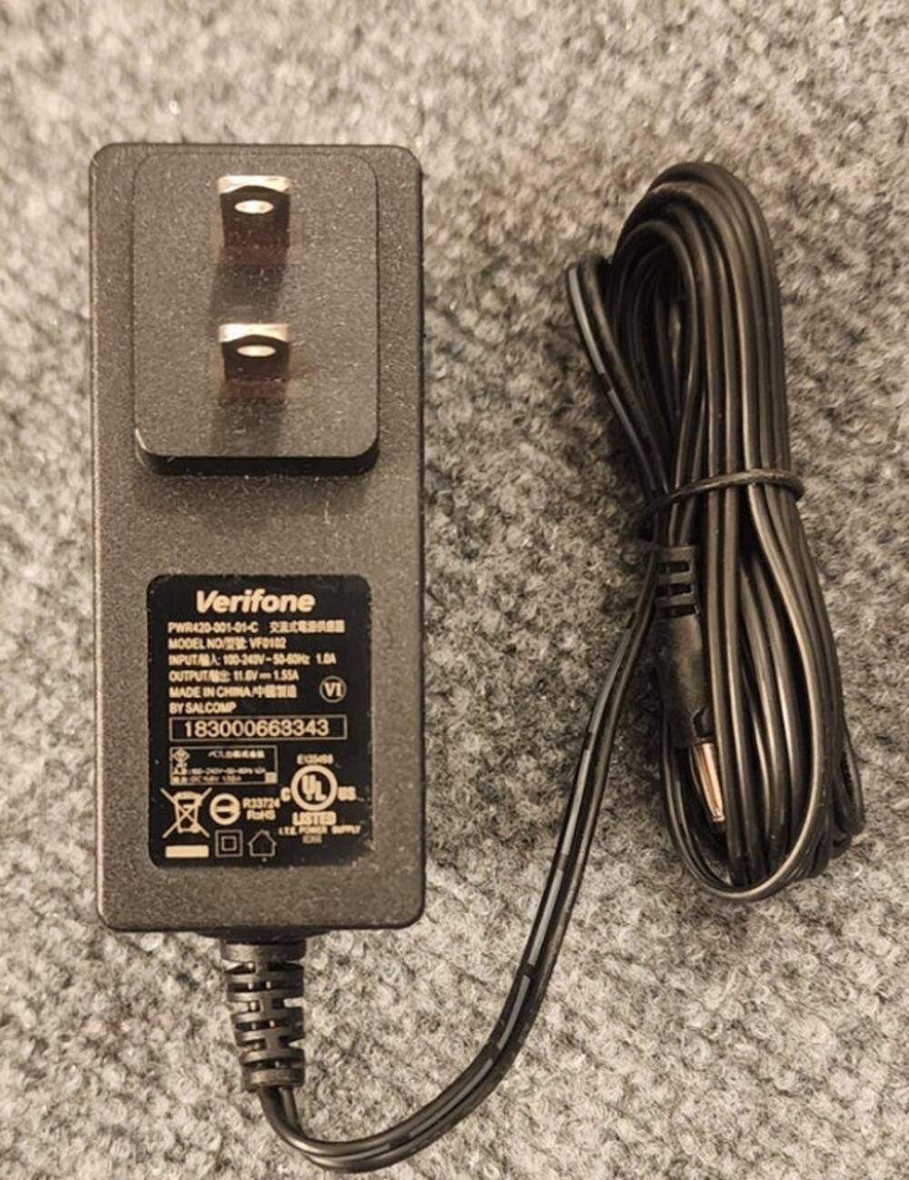 Verifone VF0102 Power Adapter OEM 11.6V 1.55A PWR420-001-01-C Charger POS